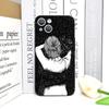 Creative Black Stardust Girl Pattern Phone Case for IPhone 17 16 12 11 14 Plus 13 14 15 Pro Max 12 13 Mini X XSMAX XR Soft Cover