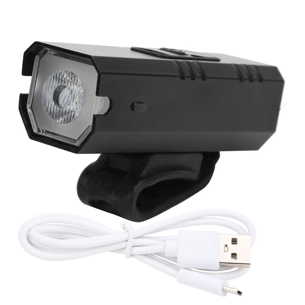 Rowerowa lampka przednia USB do ładowania, codzienna wodoodporna, aluminiowy stop, reflektor rowerowyL