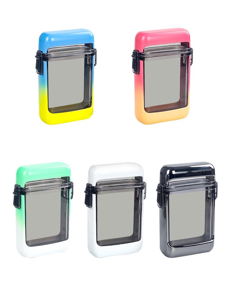 Waterproof Transparent Cigarette Case with Lanyard - Fits 20 Regular Cigarettes, Stylish Storage for Men and Women.