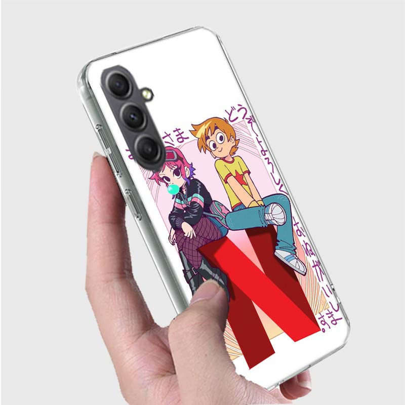 Scott Pilgrim anime Phone Case for Samsung A16 A26 A36 A56 A17 A37 A57 A07 A06 A02S A03 A04S A05S Galaxy Note 20 10 A50S A71 A51