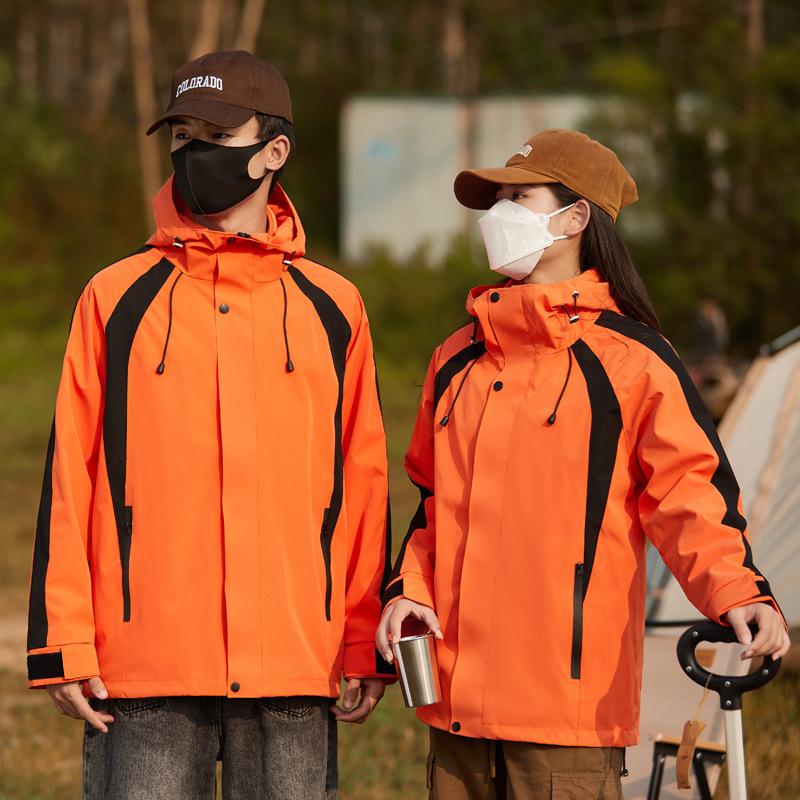 

Унисекс Ветрозащитная и Водонепроницаемая Отстегивающаяся Куртка 3-в-1 с Флисовой Подкладкой для Весеннего, Осеннего и Зимнего Альпинизма S