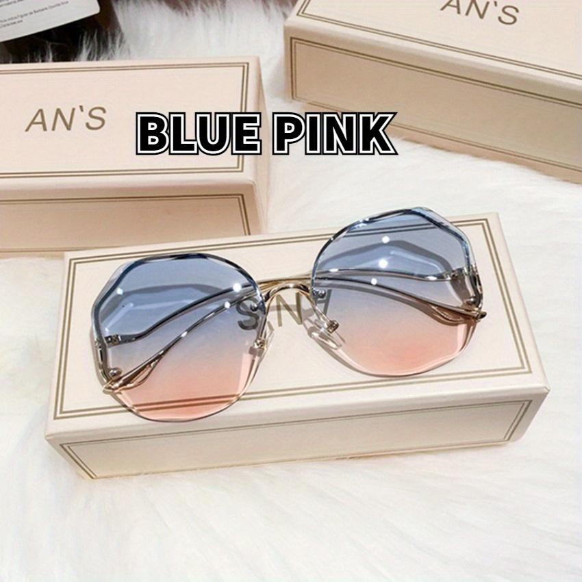 

Модные солнцезащитные очки без рамок для женщин, металл для женщин, ретро для женщин, модный дизайн для женщин, большие квадратные солнцезащитные очки