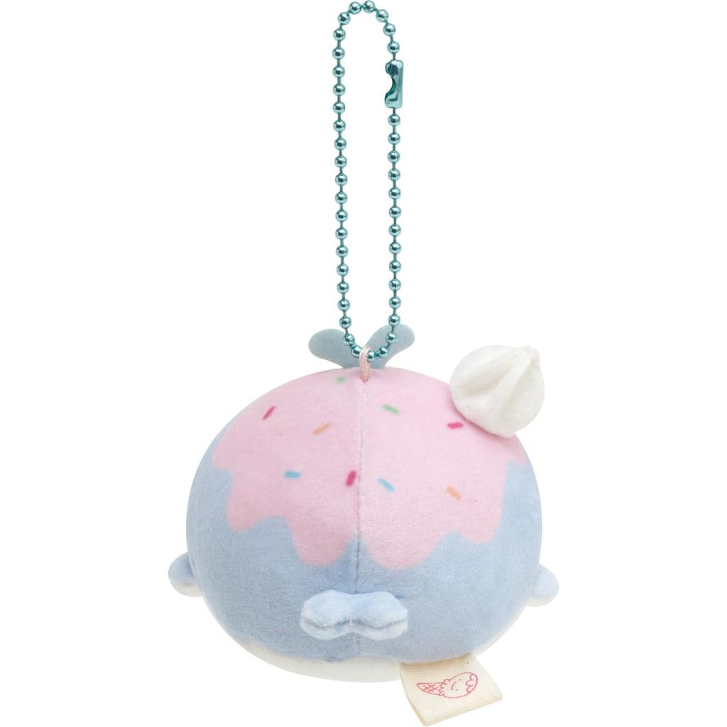 San-X Jinbei-san Round Hanging Plush Toy, Lost Whale MO56201