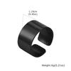 6/8/11,5MM Manschettenring für Männer Jungen,Wasserdichte Edelstahlringe Fingerband,Einfach Schlicht Klassisch Basic Punk Offener Ring