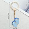 Baby Foot Pendant Keychain: Mix and Match Baby Clothes & Bottle Charms for Boys & Girls
