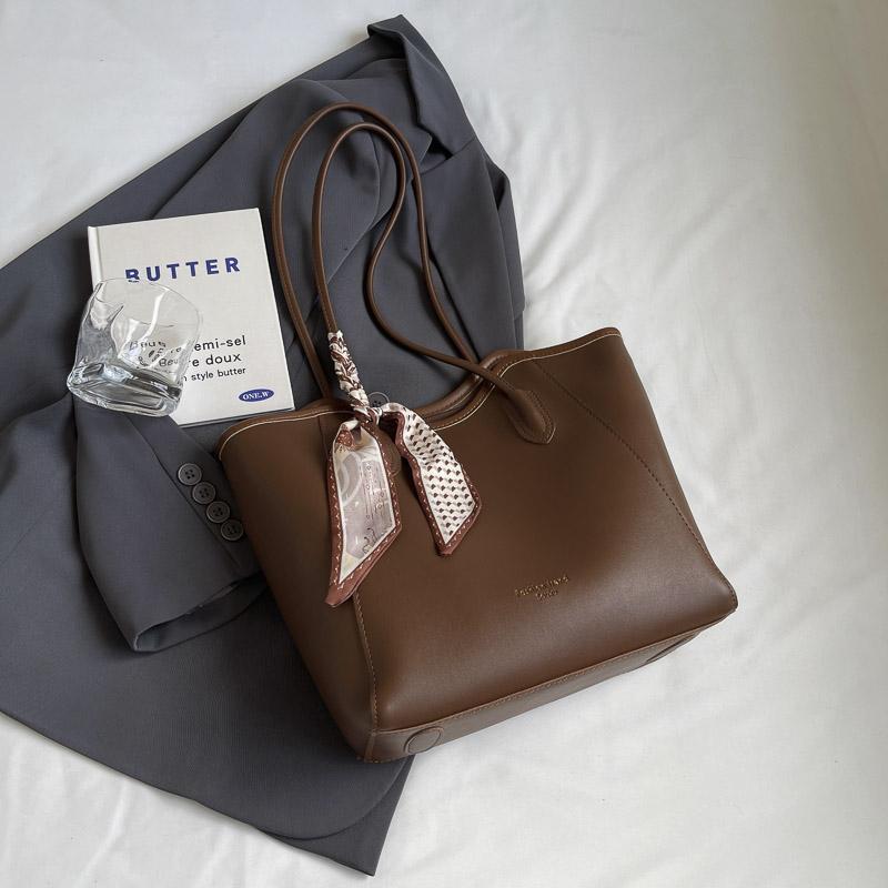 Women's Tote Bag Soft Leather Large Capacity Shoulder Bag