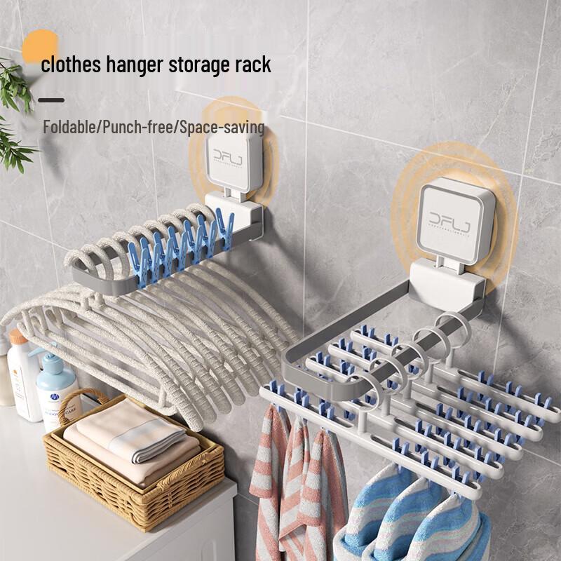 Dongfang Liangjie No-Drill Wall Storage Hooks (2-Pack)