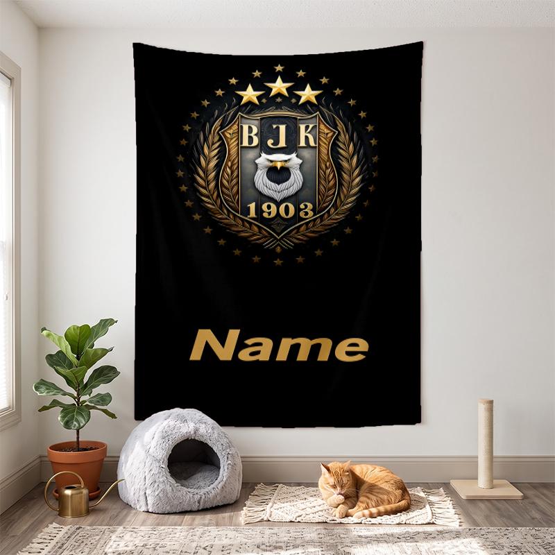BJK FC (23) Customizable name decorative wall tapestry ideal choice for wall decor in bedrooms living rooms dorms and home
