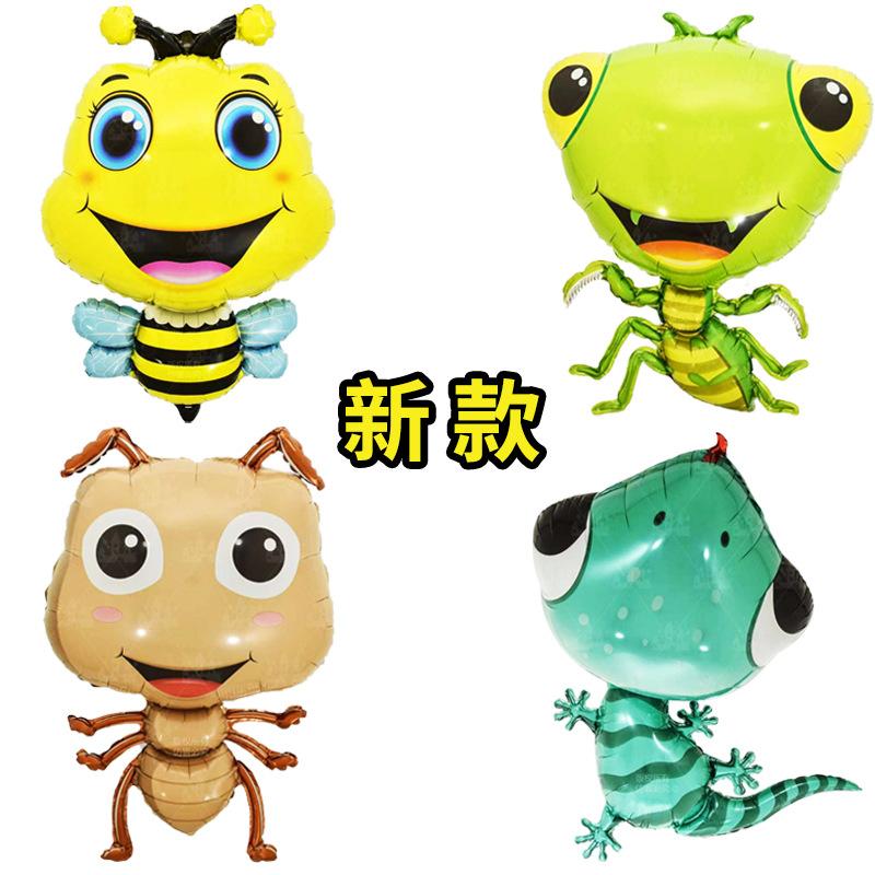 Animal Balloons Spring Theme Party Alien Insects Aluminum Foil Balloons Children'S Spring Arrangement