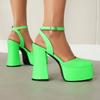 Mary Jane Thick Heel High Heels Female New Fairy Wind Waterproof Table French Square Head One Word Buckle Belt Single Shoes