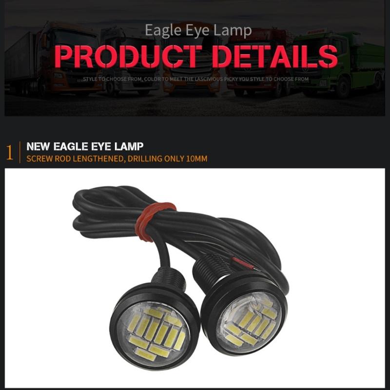 2x Eagle Eye LED 23mm 4014 12SMD High Power Car Daytime Running Backup Turn Signal Lights Auto License Plate Lamps White
