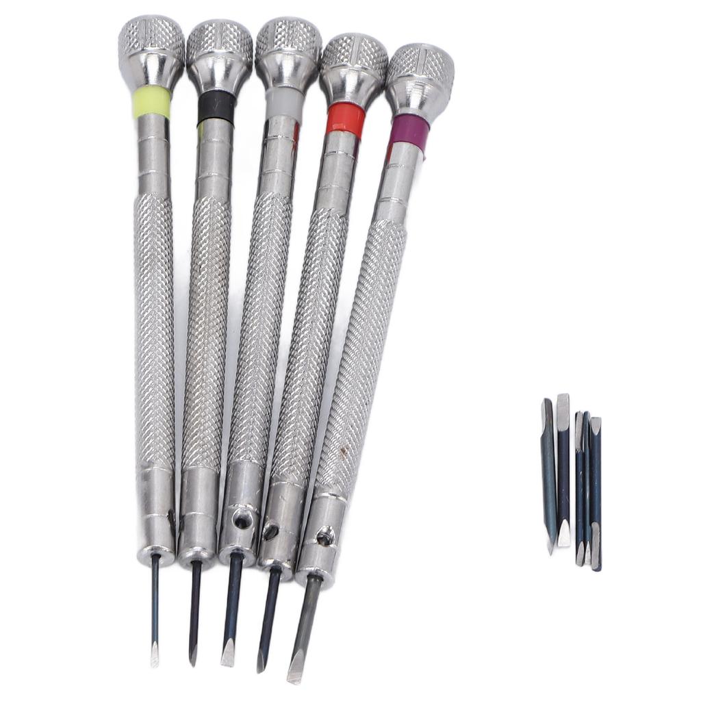 5pcs Watch Screwdriver Set Steel Different Sizes Professional Manul Watch Repair Tool Kit