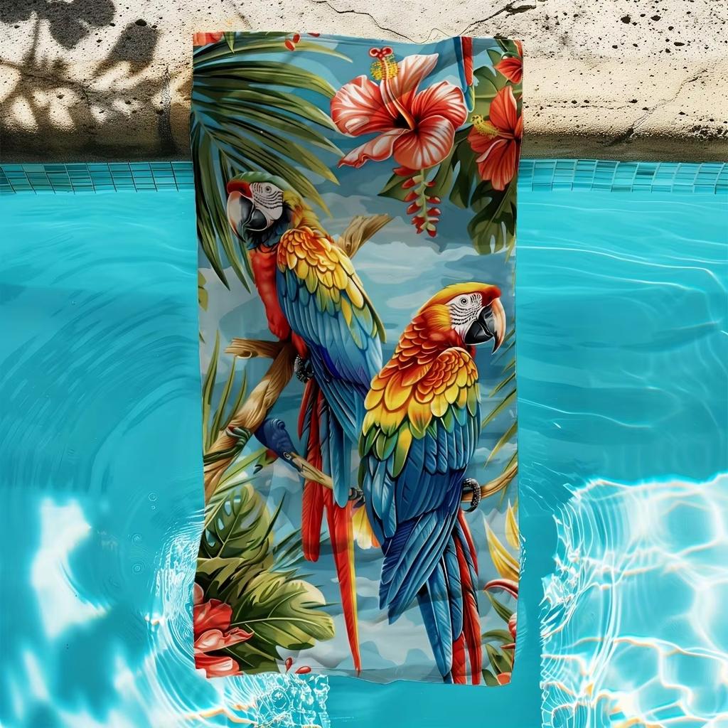 1pz Asciugamano da Spiaggia Paradiso Tropicale, Morbido Assorbente, Multiuso per Bagno Piscina Spiaggia Viaggi Estivi, Essenziale per Divertimento Estivo all'Aperto