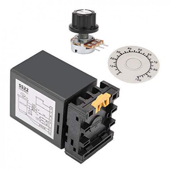 SS-22 Motor Speed Controller, AC 220V SS-22 50/60Hz Motor Speed Regulator Controller 90/1700RPM Motor Speed Controller Speed Control Switch