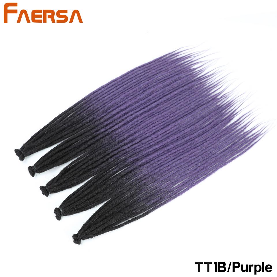 

Dreadlocks Crochet Braids Hair Extension Synthetic For Black Women 10Pcs/Pack Кольорові дреди Ombre Аксесуари для волосся 24 Inch