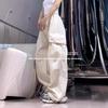 American Retro Hot Girl Cargo Pants, Women Loose Hip Hop Streetwear Trousers, Trendy Wide Leg Casual Dance Long Pants