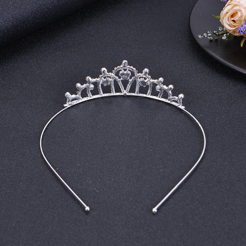 Exquisite Princess Crystal Tiara Crown Headband Children Girls Love Bride Prom Wedding Party Accessories Jewelry Gifts New 2024