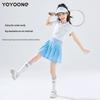 Moonkids Girls' Quick-Dry Tennis Polo & Skirt Set
