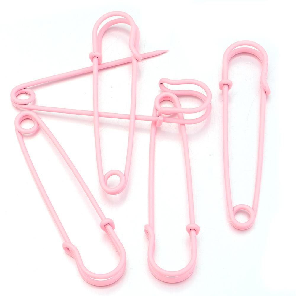 10pcs/lot Bright Color Safety Pins Metal Iron Brooch Pins Base Setting For Jewelry Making DIY Crafts Brooch Decoration Supplies