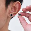 Shattered Zircon Stud Earrings for Men Boys,Anti Allergy Round Small Round Earrings,Minimalist Jewelry Gifts