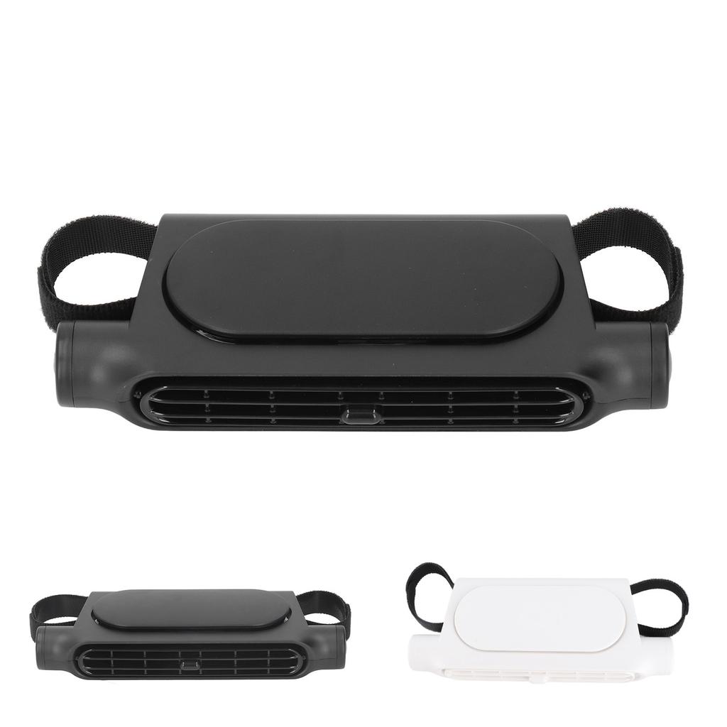 Car Seat Cooling Fan USB Plug in Leafless Space Saving 3 Wind Speeds Portable Backseat Car Fan for V