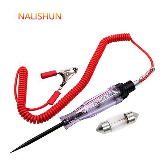 

Автомобильная испытательная ручка с пружинной проволокой – большая электрическая ручка и контрольная лампа для ремонта автомобиля Spring wire tester + 1 No. 4 light tube