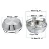 4pcs For Wheel Center Cap Universal Rim Chrome Hub Cap 60mm No  Silver Base