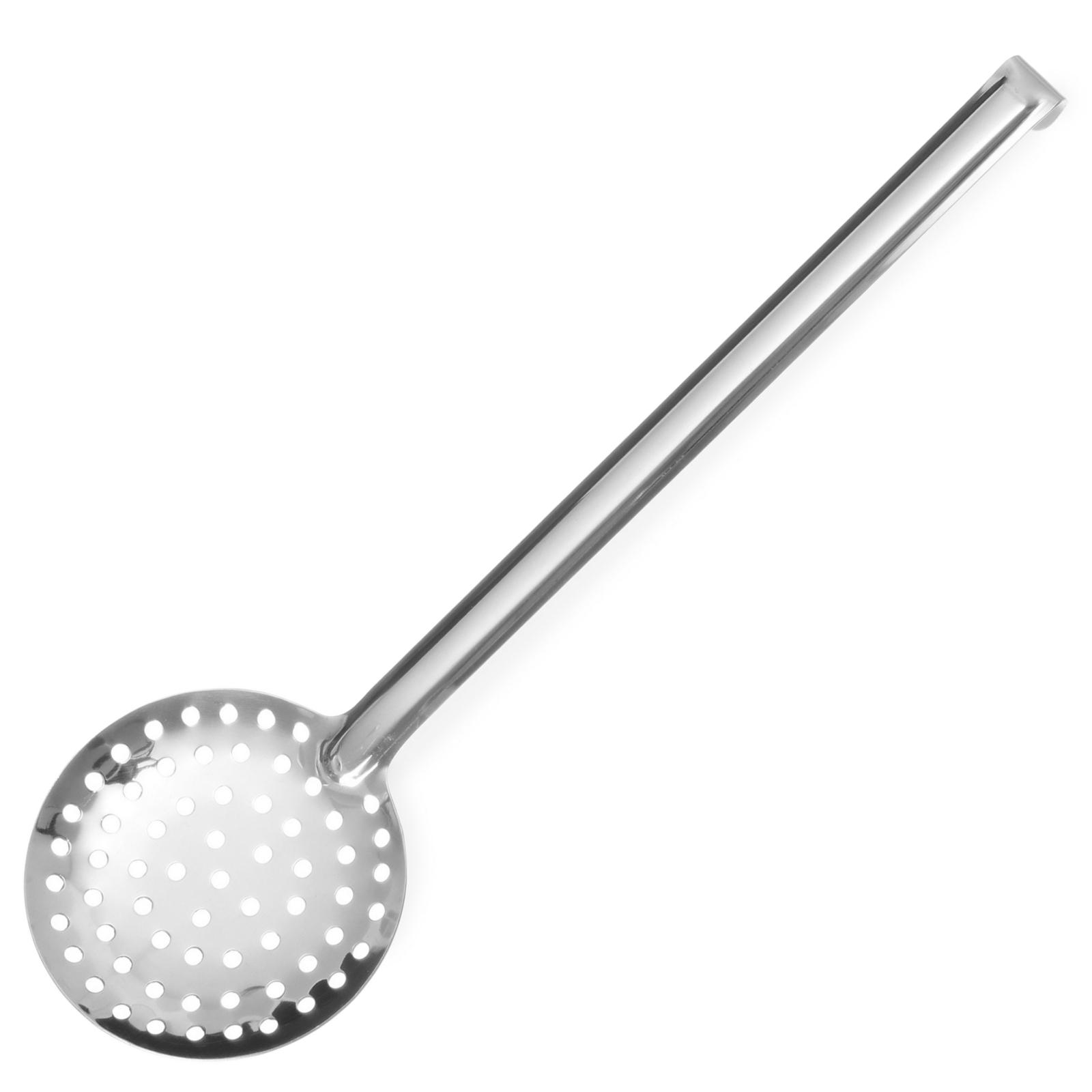 Cucchiaio forato in acciaio Kitchen Line HACCP, diametro 90 mm, Hendi 528105