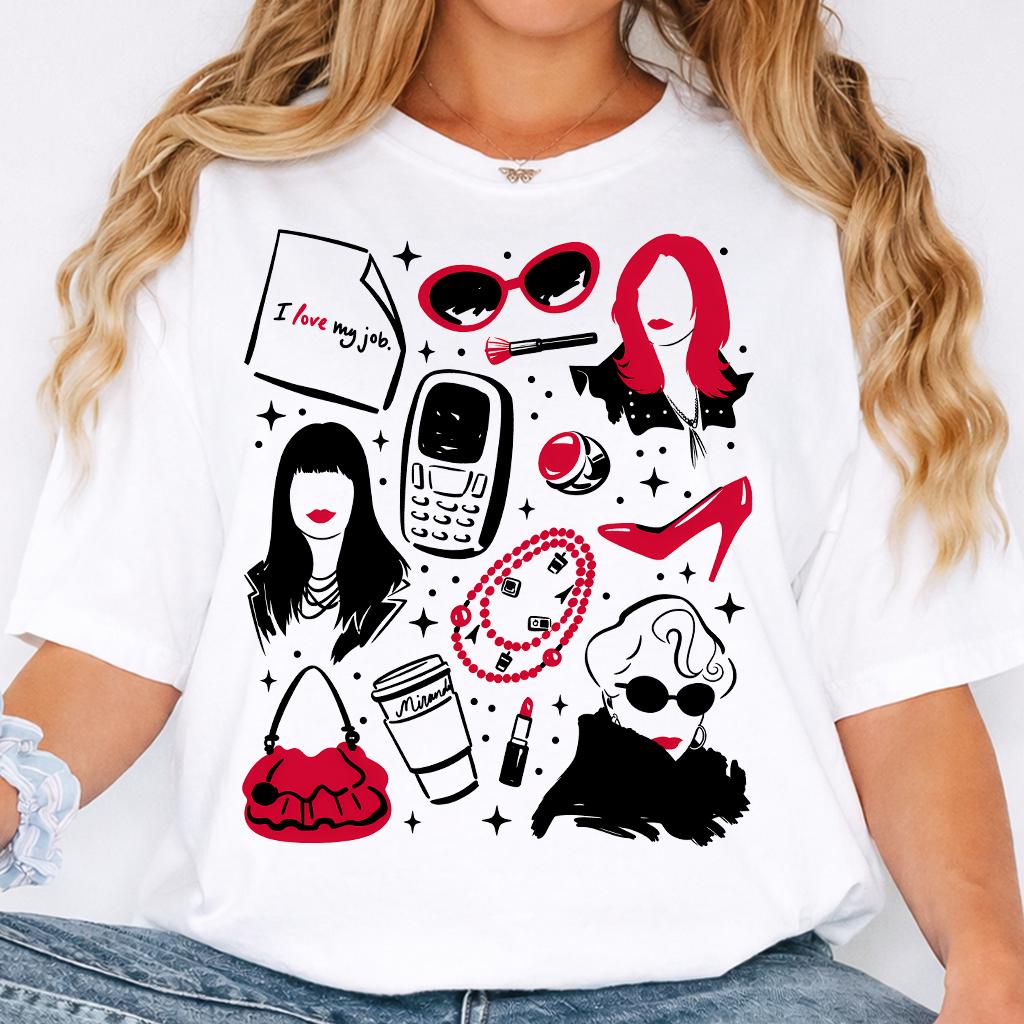 2026 Film Il Diavolo Veste alla Moda 2 Boss Lady grafica Maglietta Unisex Cotone Manica Corta Y2k Oversize Donna Top Popolari