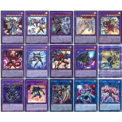 [Deck Sale] HERO Deck Pre-built Deck with Sleeves Elemental HERO Flame Wingman - Flame Shoot Elemental HERO Sinister Necrom