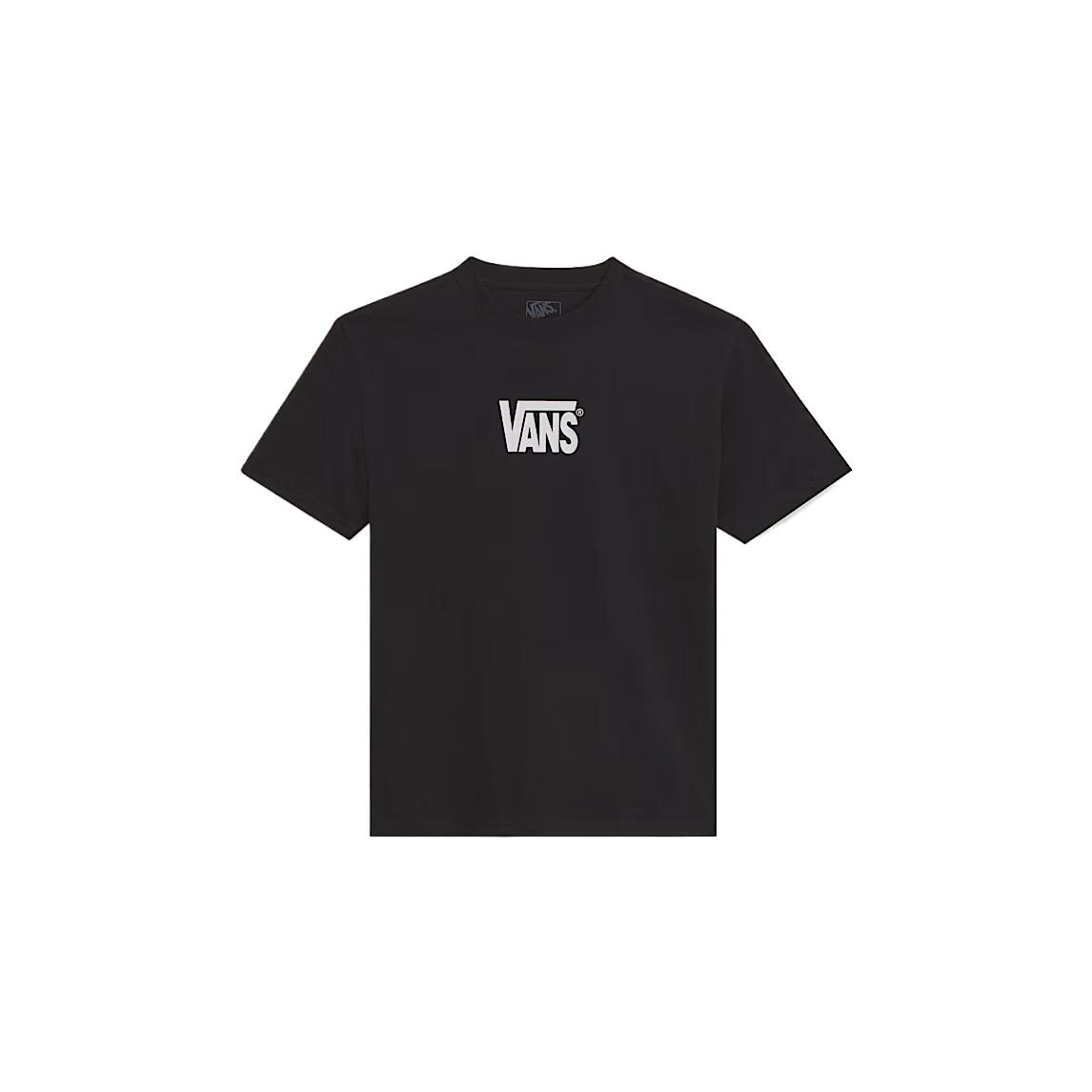 Vans T Shirts Men s Black/White Crew Neck Moderate VN000SWDY28 XL