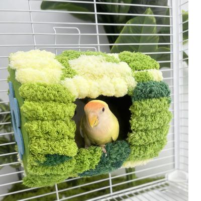 Bird House For Cage Plush Breeding House Cockatiel Nest For Sleeping Parrot Hamster Squirrel Macaw Cockatiel Hummingbird Conure