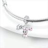 Brand New   Copper Metal Cat Rainbow Horse Charm Bead Component Of Ley  Chain Bead Component Compatible With Authentic Original Bracelet High Quality