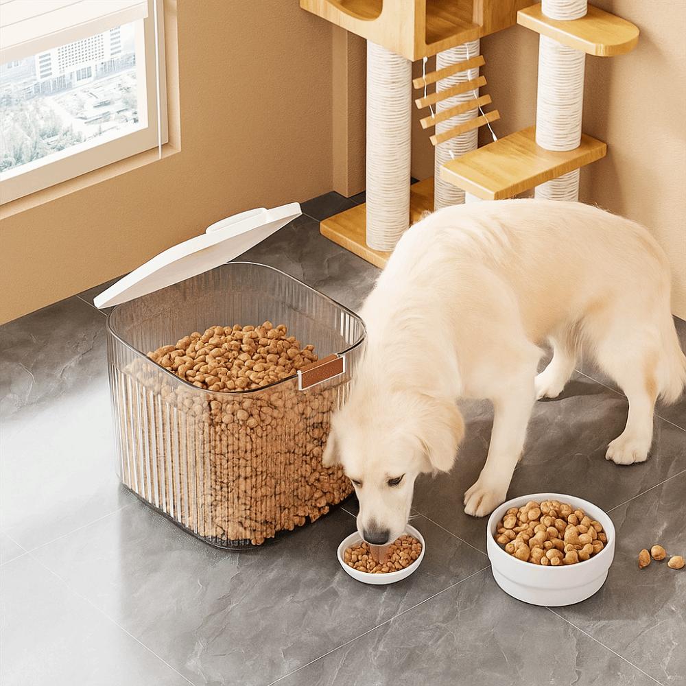 Sealed Cat Dry Food Box Flip Cover Pet Food Storage Barrel Dog Food Storage Container  Rice Storage