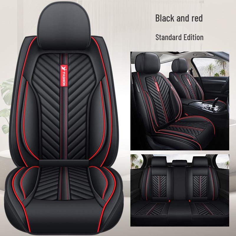 All-Season Leather Car Seat Cushion - Full Coverage Seat Cover