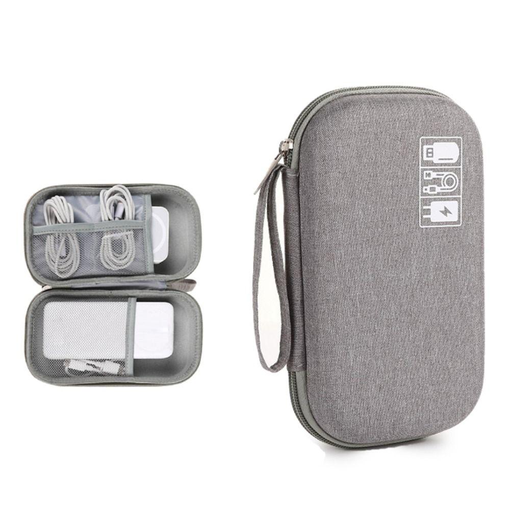 Hard EVA Digital Storage Bag Shockproof Data Cable Organizer Bag  Electronic Products