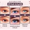 600Pcs/Box Big Eyelid Tape Sticker Double Fold Self Adhesive Eyelid Tape Stickers S/L Makeup Clear Beige Invisible Tool