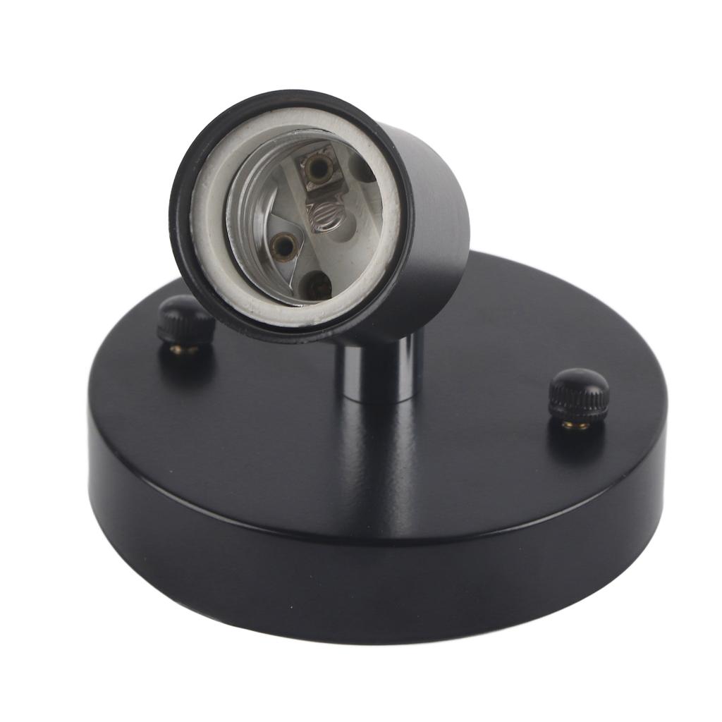 1Pc E27 Modern Vintage Ceiling Light Wall Mounted Lamp Bulb Holder Socket 180 Degrees Rotating