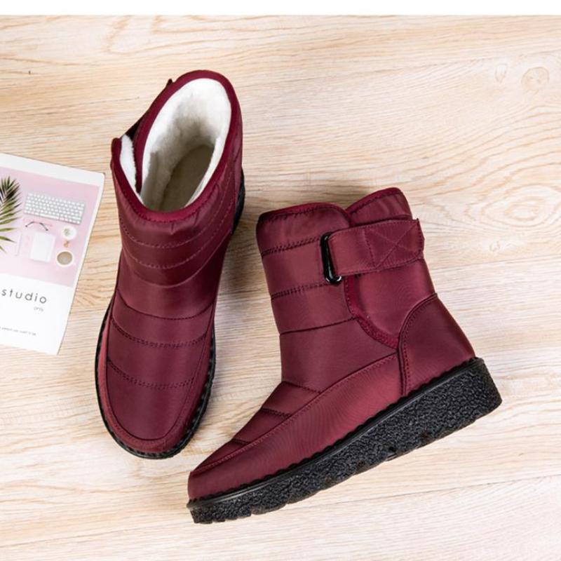 2026 Boots Women Non Slip Waterproof Winter Snow Boots Platform Shoes for Women Warm Ankle Boots Cotton Padded Shoes