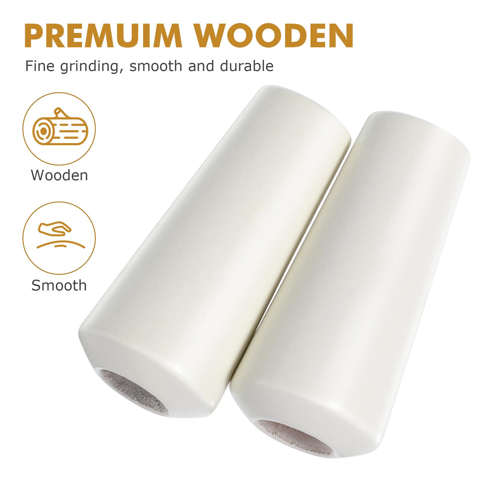 12pcs Window Blind Wood Cord Knobs Wooden Hanging Ball Blind Drops Pull Ends bianco