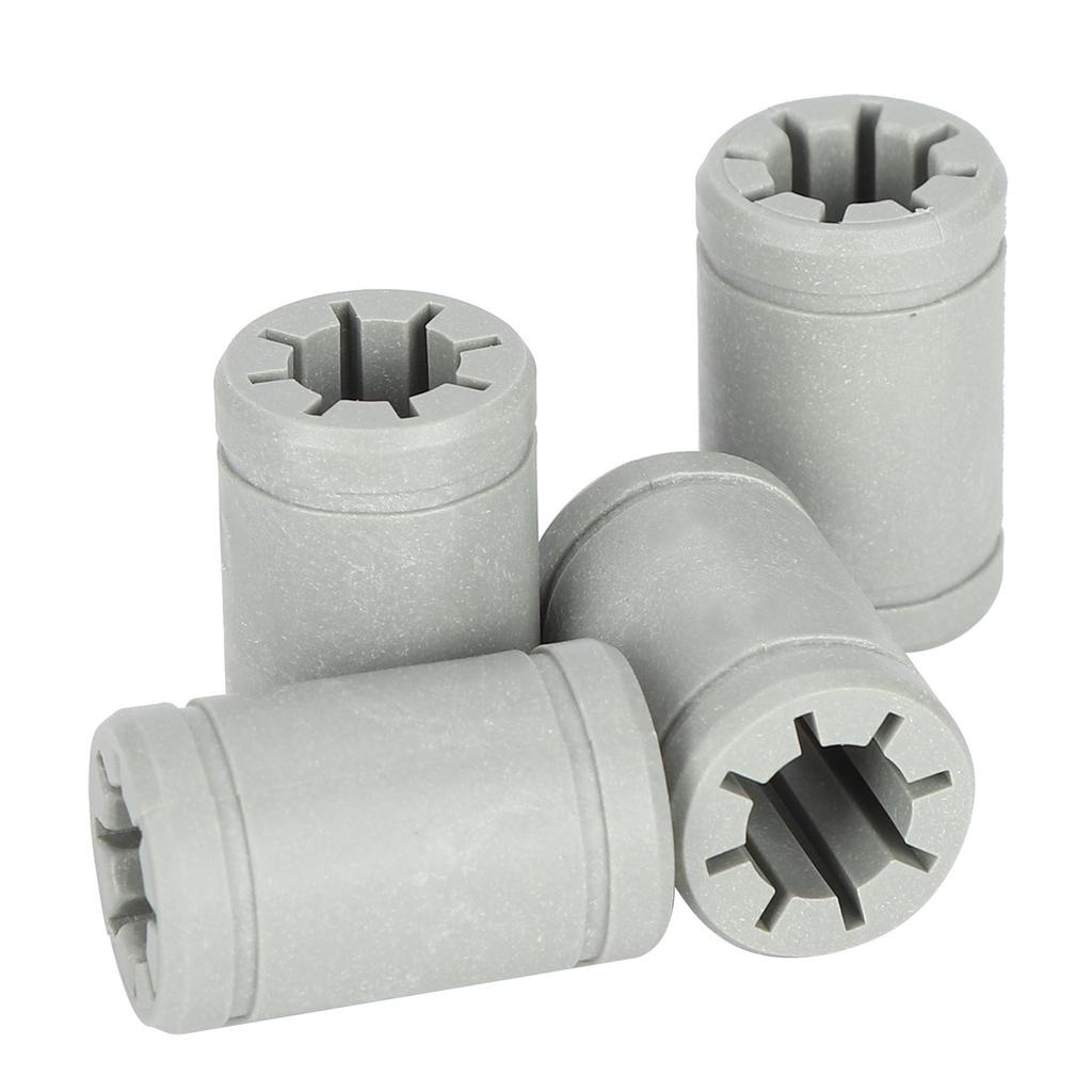 4pcs Bearing Shaft Gray Plastic LM8UU Solid Polymer Linear Bearing 3D Printer Parts Accessories for