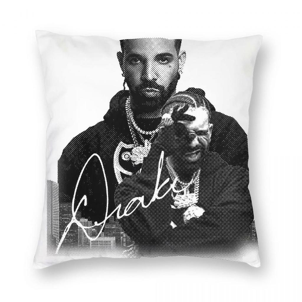 Drake Aubrey Drake Graham Square Pillowcase Polyester Linen Velvet Creative Zip Decorative Throw Pillow Room Cushion Cover x