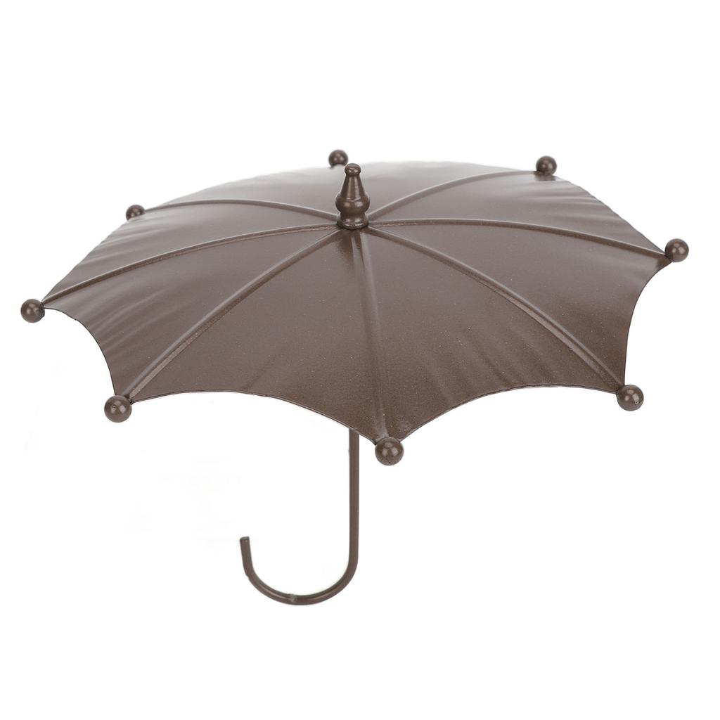 Mangiatoia per Uccelli a Forma di Ombrello, Vasca per Uccelli in Metallo per Decorazione Giardino, Facile da Pulire, Protezione dalle Intemperie, Materiale in Ferro