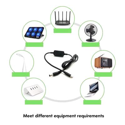 USB TypeC PDto DC5521 Stromkabel 5V9V12V15V20V Einstellbar mit Adaptern Hohe Zuverlässigkeit Weniger Ressourcenverschwendung
