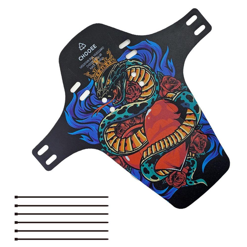 

Велосипедні деталі з малюнком Легко фіксуються Універсальні крила Передні задні Велосипедні крила Аксесуари для велосипеда 2