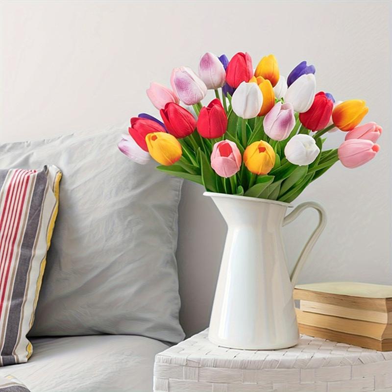 3/5Pcs Tulip Artificial Flowers Bouquet 33CM Fake Flowers for Home Decor Garden Wedding Marriage Decoration Flower Arrangement