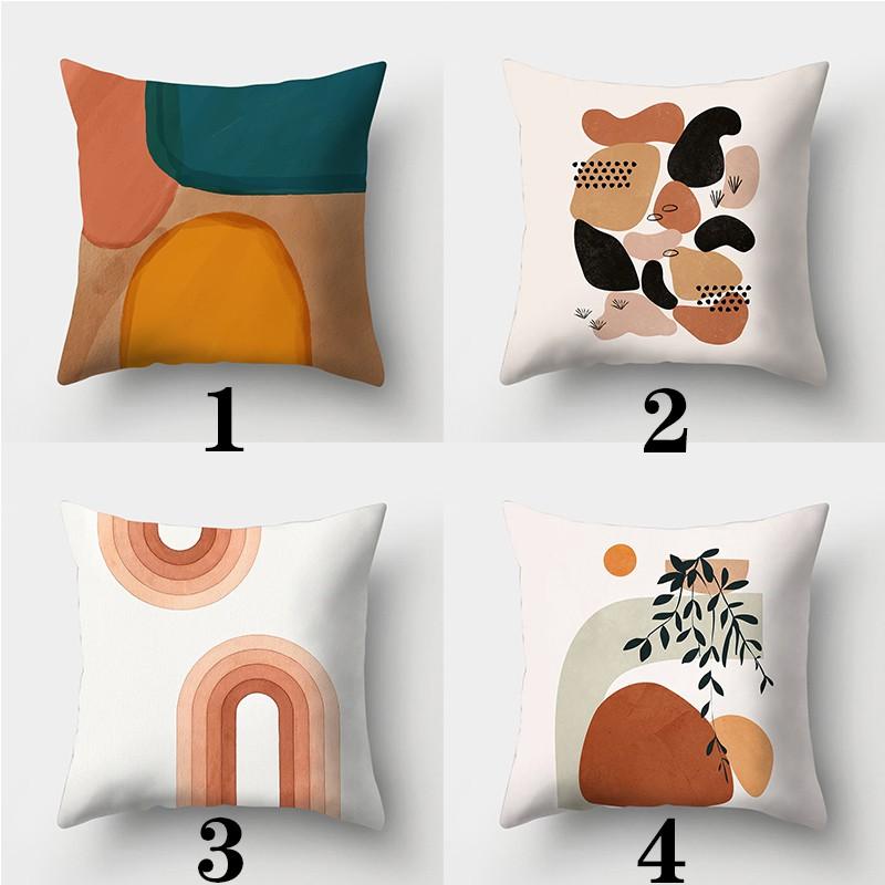 Art Drawing Style Pillowcase Square Sofa Pillowcase Abstract Main Image Cushion Cover