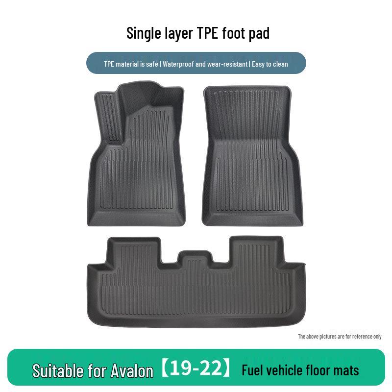 Non-Slip, Wrinkle-Free, Easy-Clean TPE Floor Mats for Toyota Avalon 2019-2022 Fuel Models однослойные тпэ коврики