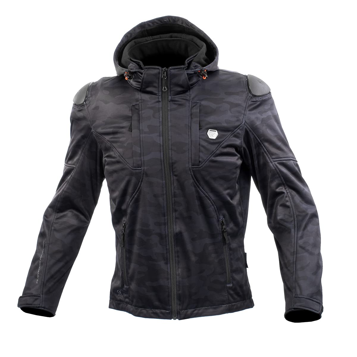 

Motorcycle Jacket High Protection Soft Shell System Parka Black Camo XS [Komine] JK-623