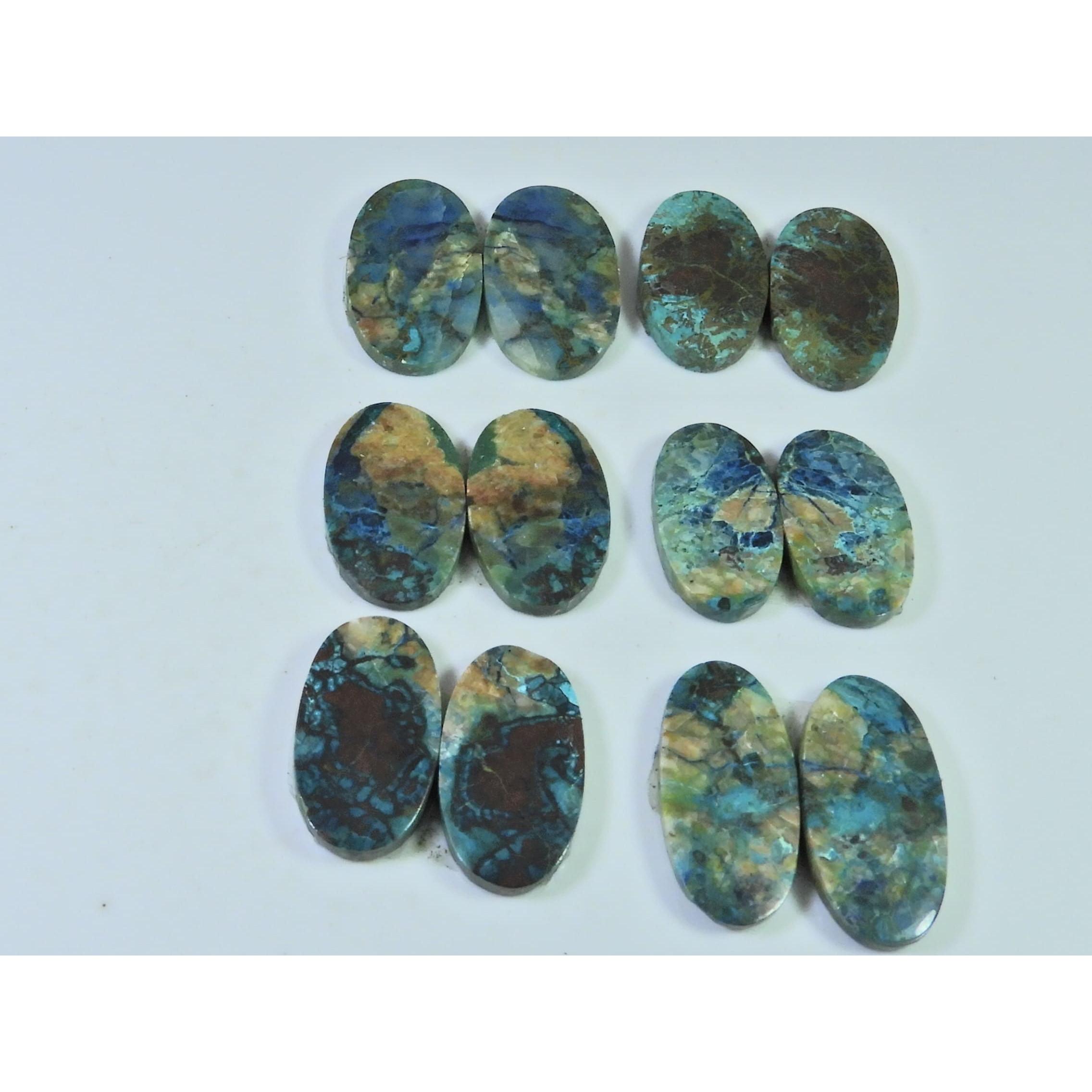 

160 карат. Натуральный Шаттукит Парный Овальный Кабошон Драгоценный камень 06 Пара Лот C-428